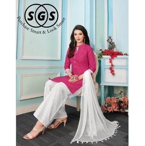 Ladies Fancy Kurti With Palazzo Set