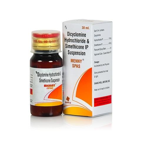 Dicyclomine Hydrochloride And Simethicone IP Suspension