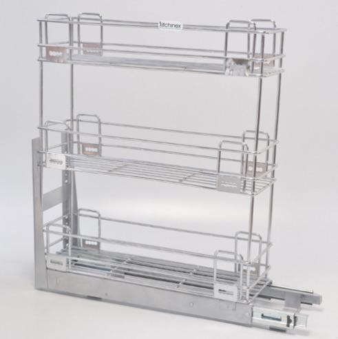 3 Shelf Base Mounted Pullout