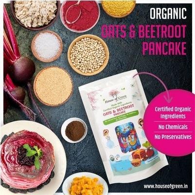 Organic Oats Beetroot Pancake