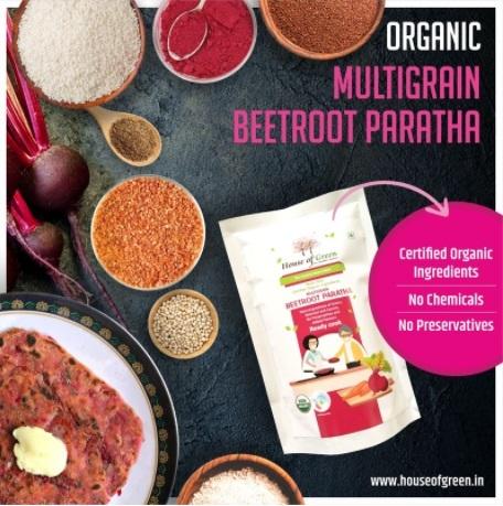 Multigrain Beetroot Paratha