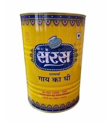 Shree Saras Cow Ghee 5 ltr tin