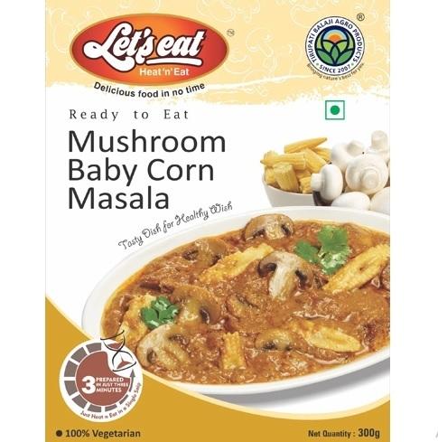 300 gm Mushroom Baby Corn Masala