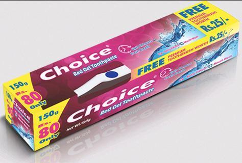 RED GEL TOOTHPASTE
