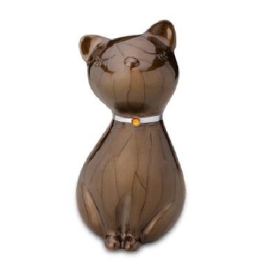 Bronze Princess Cat Pet Cremation Urn
