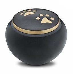 Classic Round Paw Print Large Pet Cremation Urn