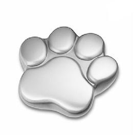 Brushed Pewter Paw Keepsake Cremation Urn		