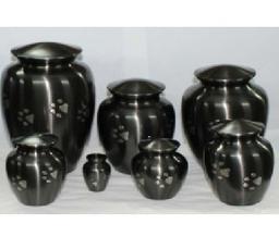 Black Paw Cremation Urn		