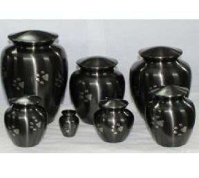Black Paw Cremation Urn		