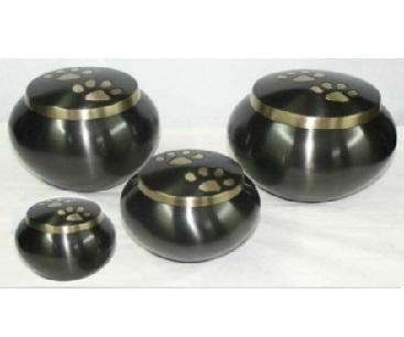  Brass Odyssey Paw Print Pet Cremation Urn		