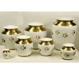Large Paw Print Pet Cremation Urn - Engravable		