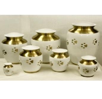 Large Paw Print Pet Cremation Urn - Engravable		