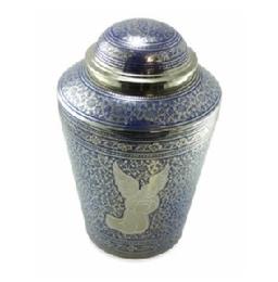 Silver Angel Brass Cremation Urn		