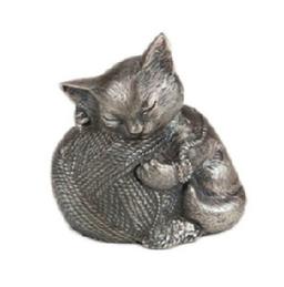 Precious Kitty Silver Pet Cremation Urn