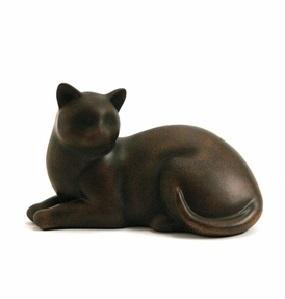 Tabby Cozy Cat Cremation Urn