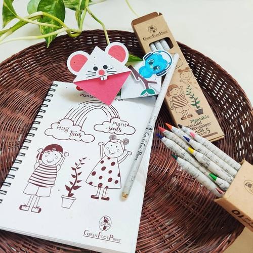 Plantable Rakhi and Notebook Gift Kit for kids