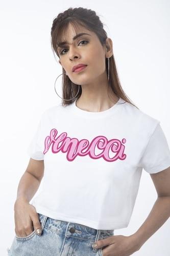 PINK LOGO CROP TOP