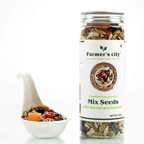 Mix Seeds With Berries and Almonds