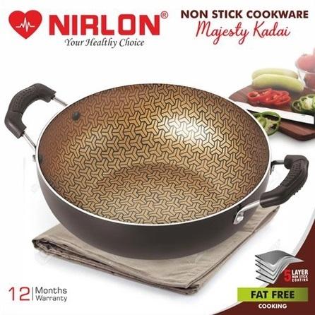 2.25L Nirlon Majesty Kitchen Cooking Nonstick Kadhai