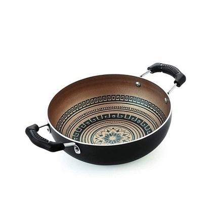 Nirlon Nonstick Mandala Deep Kadai