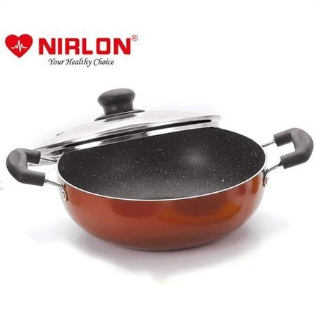 Nonstick Kadhai with Glass Lid