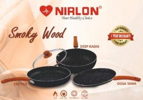 Nirlon Smoky Wood Cookware Gift Set