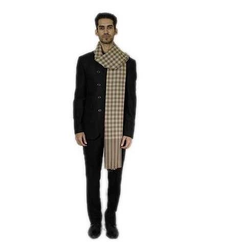 127x254 Cm Mens Plain Wool Lohi Shawl