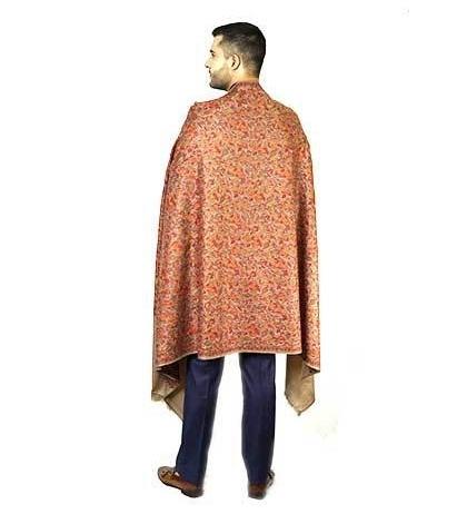 100 x 200 cm Paper Mache Embroidered Jama Wool Shawl