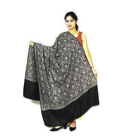 100 x 200 cm Tone On Tone Wool Shawl