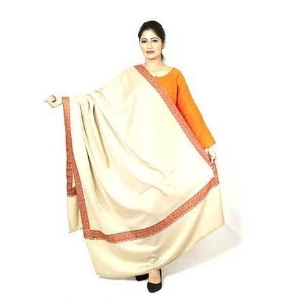 100x200cm Neem Daur Needle Work Embroidery Wool Shawl