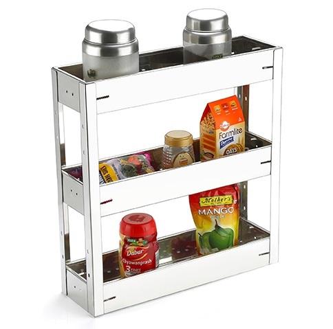 SS Three Tier Kitchen Rack