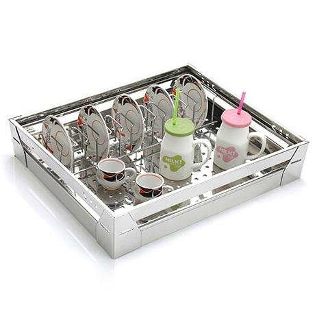 Crockery Set SS Kitchen Storage Basket
