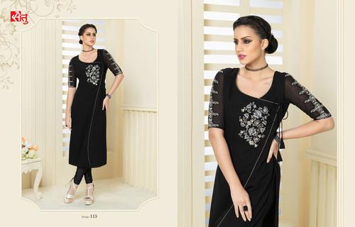 Designer Black Kurti
