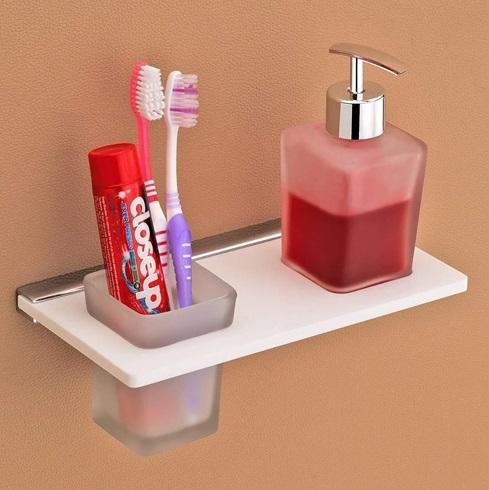 Bath Tumblr Holder With Dispenser