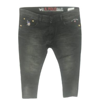 Mens Black Plain Jeans