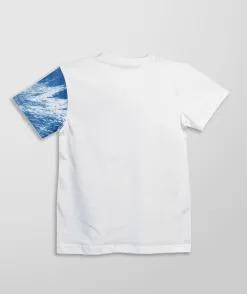 Kids Printed Ship T-Shirt