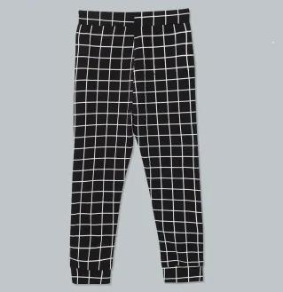 UrGear Boys&Girls Checked Black Trackpant