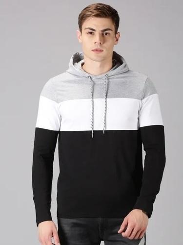 UrGear Colorblock Hooded Neck Multicolor T-Shirt