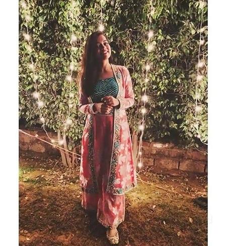 Ladies Partywear Palazzo Suit