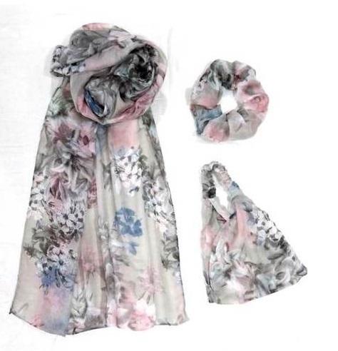 Printed Fancy Scarves & Headband Scrunches