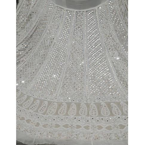 Lehnga Set Mukesh Work Pure Georgette Mirror Work