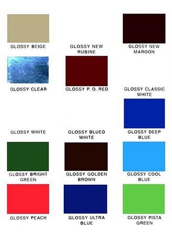 Powder Coating Shades