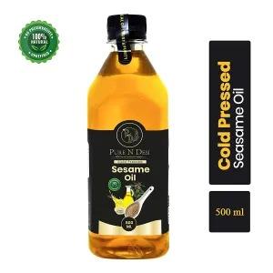 500 ml Cold Pressed Sesame Oil, Pure n Desi Sesame Oil