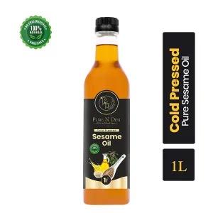 1L Cold Pressed Sesame Oil, Pure n Desi Sesame Oil