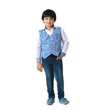 BOYS WAIST COAT WITH SHIRT