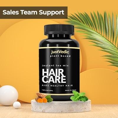 Justvedic Hair Care Drink Mix - Helps with Hair Fall, Shine, Repair & Strength