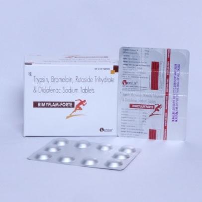 RUTOSIDE TRIHYDRATE 100MG+TRYPSIN 48MG+BROMELAIN90MG + DICLOFENAC50MG