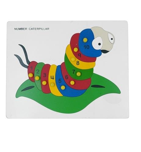 Number Caterpillar Puzzle