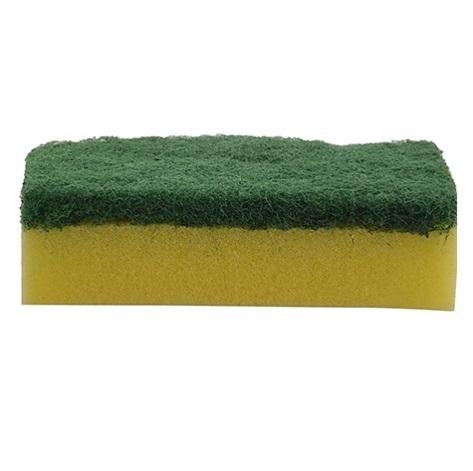 Green and Yellow Sponge Scrub Pad