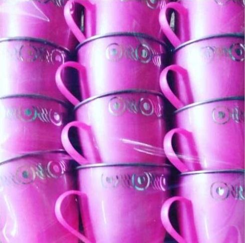 Multicolur Single Plastic Steel Tea Cup